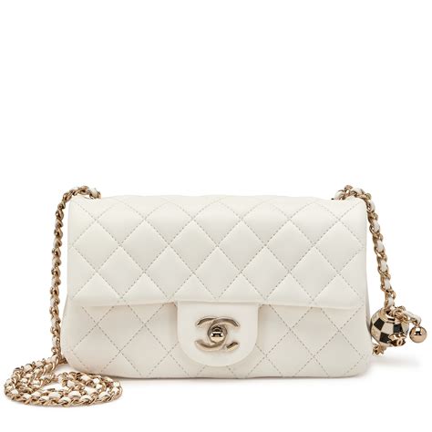 chanel mini flap white|chanel mini flap sotheby's.